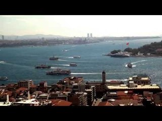 Impactante Tráfico de buques en Estrecho Bosforo y Cuerno de Oro, Estambul