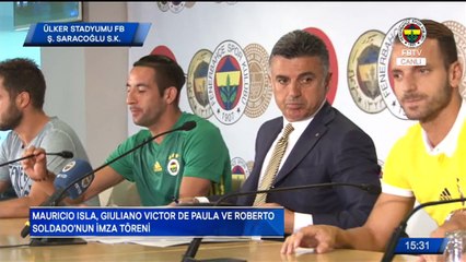 Isla, Soldado ve Giuliano için imza töreni düzenlendi. #FBTV