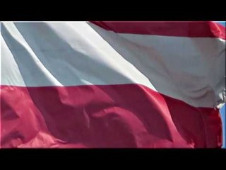 Bandera de Austria flameando, Flag of Austria, Flag Österreich