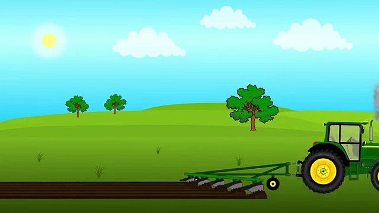 Tracteur bleu