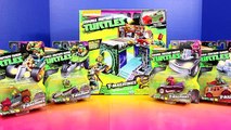 Teenage Mutant Ninja Turtles T-Machines Garage and Lair Cars Toy Review with Raphael and F