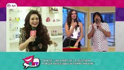 Génesis Tapia reaparece y le cambia el nombre a Alexandra Hörler en vivo