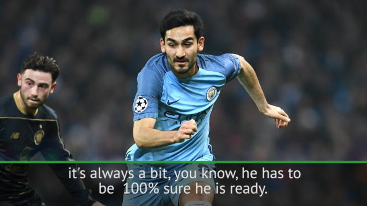 Gundogan edging towards Man City comeback - Guardiola