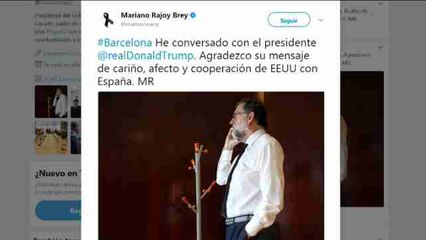 Rajoy conversa con Trump y le agradece su preocupación tras los atentados