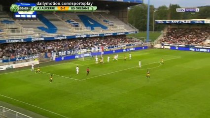 Adrien Monfray Goal HD - Auxerre 0 - 2 Orleans - 18.08.2017 (Full Replay)