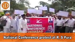 National Conferrence protest at R. S Pura