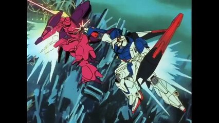 Judau in Zeta Gundam vs. Mashmyre Cello and soldiers Gundam Double Zeta