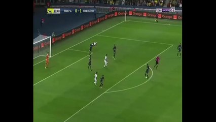 Neymar Goal -  Paris Saint Germain vs Toulouse 1-1 20.8.2017