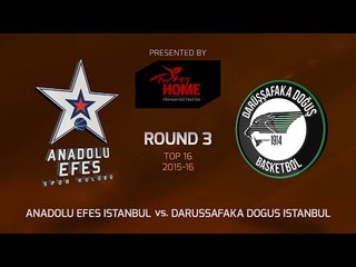 Download Video: Highlights: Anadolu Efes Istanbul-Darussafaka Dogus Istanbul