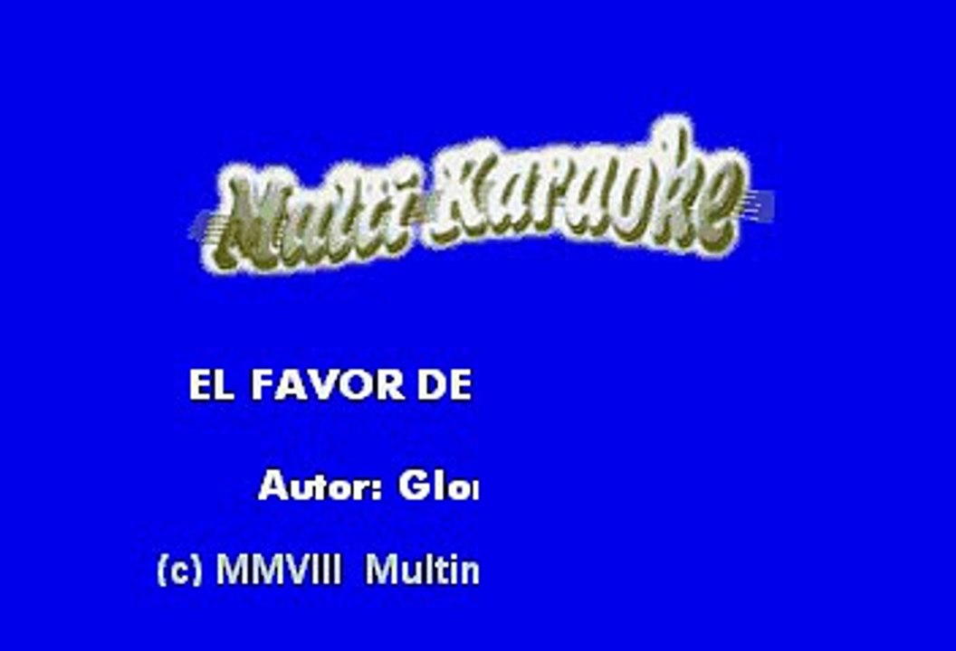 Gloria Trevi - El Favor De La Soledad (Karaoke)