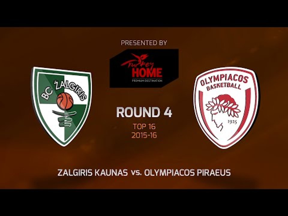 Highlights: Zalgiris Kaunas-Olympiacos Piraeus - video Dailymotion