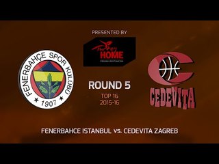 Highlights: Fenerbahce Istanbul-Cedevita Zagreb