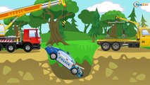 Carros infantiles - Coche de Policía, Camión de Bomberos - Coches para niños - Caricatura de carros!
