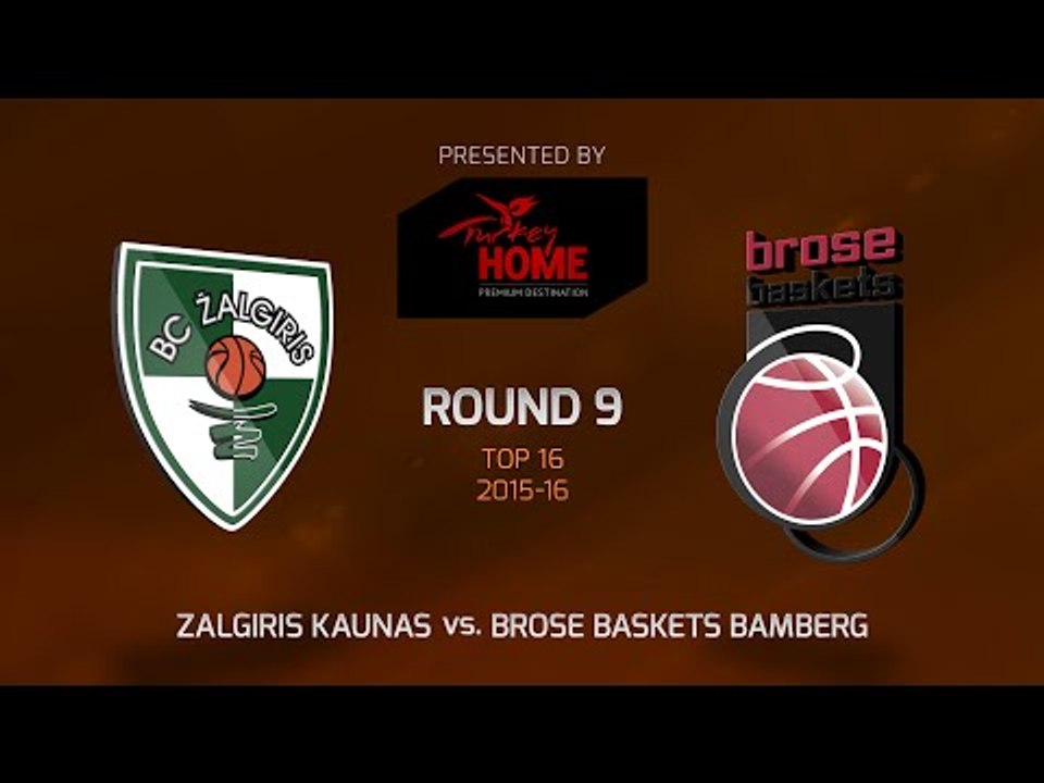 Highlights: Zalgiris Kaunas-Brose Baskets Bamberg