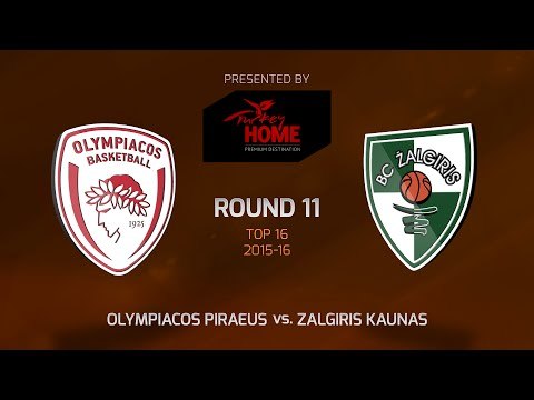 Highlights: Olympiacos Piraeus-Zalgiris Kaunas