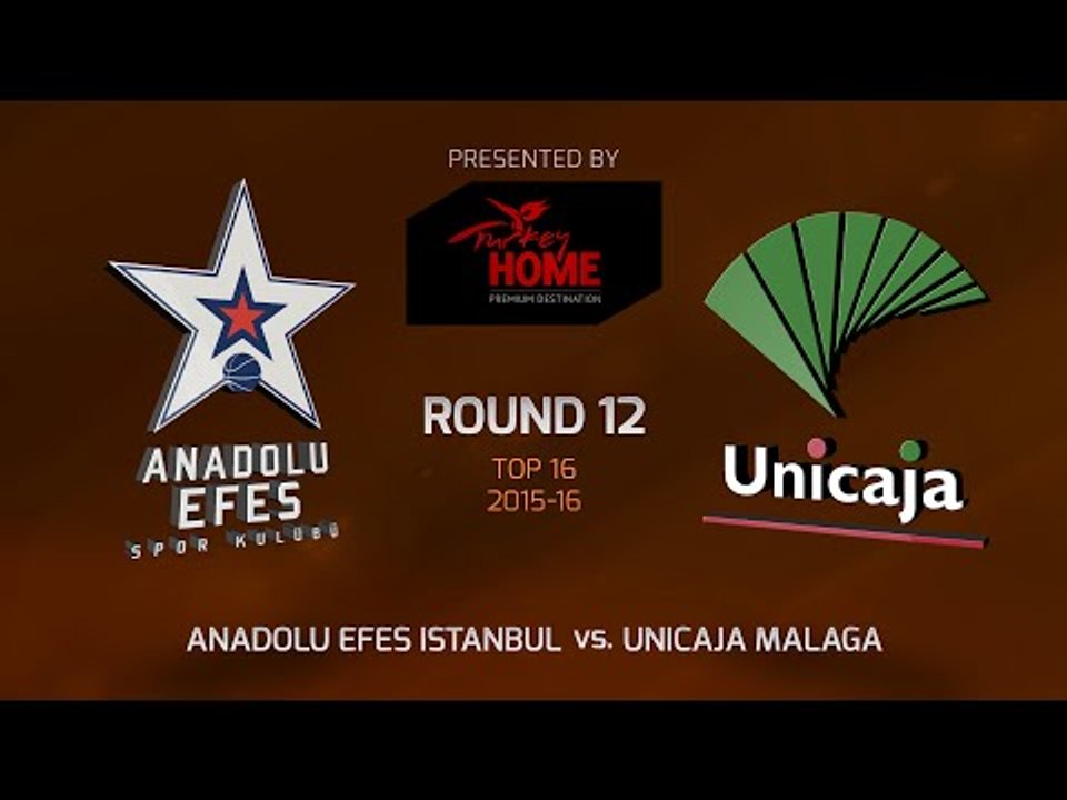 Highlights: Anadolu Efes Istanbul-Unicaja Malaga