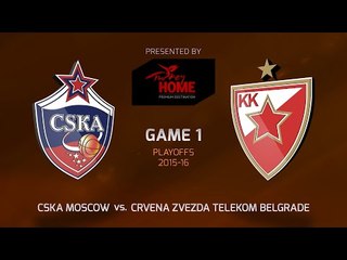 Highlights: CSKA Moscow-Crvena Zvezda Telekom Belgrade, Game-1