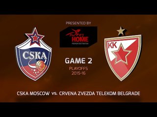 Highlights: CSKA Moscow-Crvena Zvezda Telekom Belgrade, Game-2