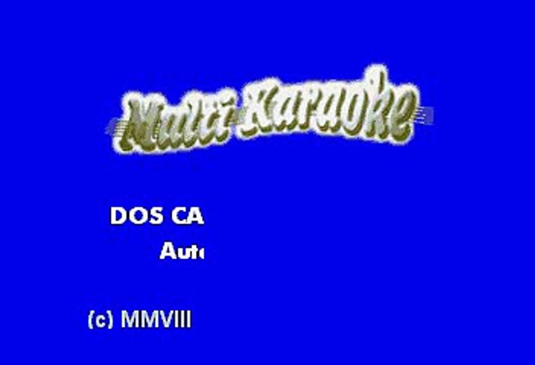 Los Caminantes - Dos cartas y una flor (Karaoke)