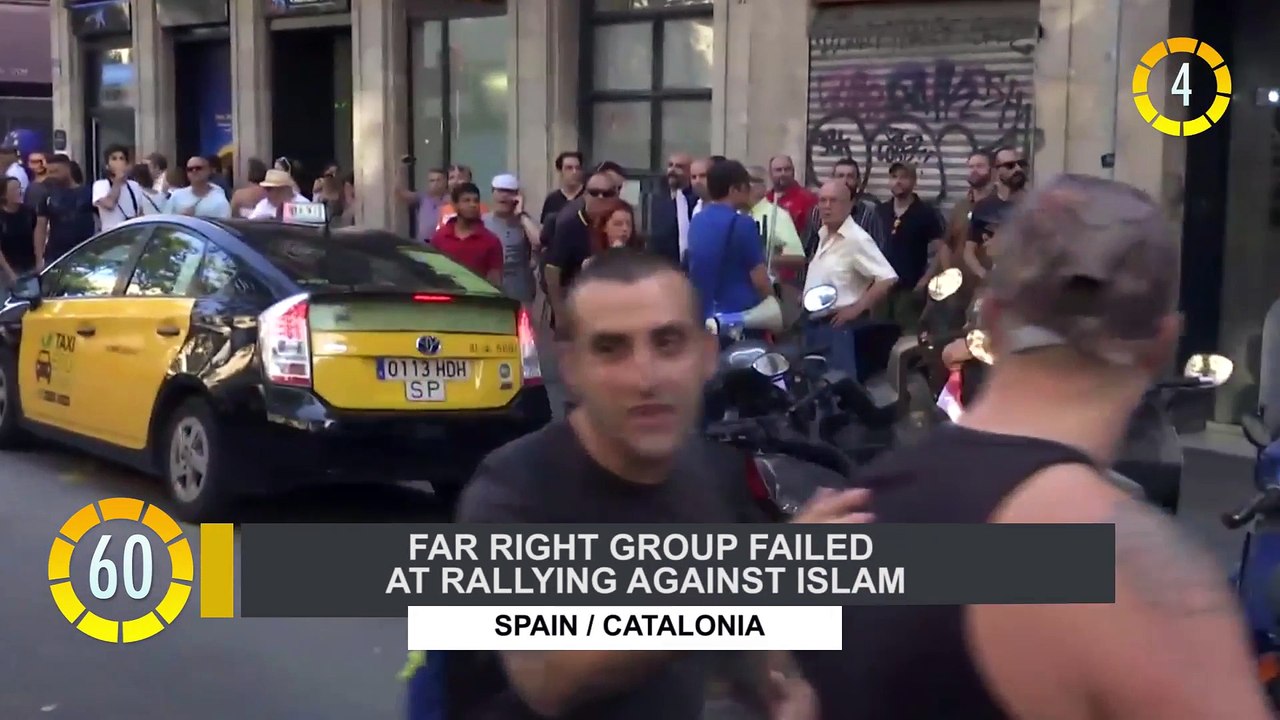 In 60 Seconds: Far Right Group Failed at Rallying Against Islam in Spain