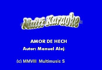 Luis Miguel  - Amor De Hecho (Karaoke)