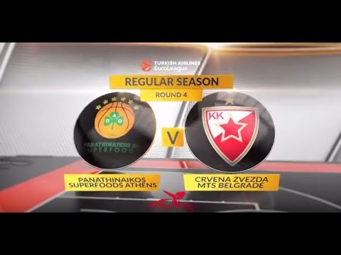 Highlights: Panathinaikos Superfoods Athens-Crvena Zvezda mts Belgrade