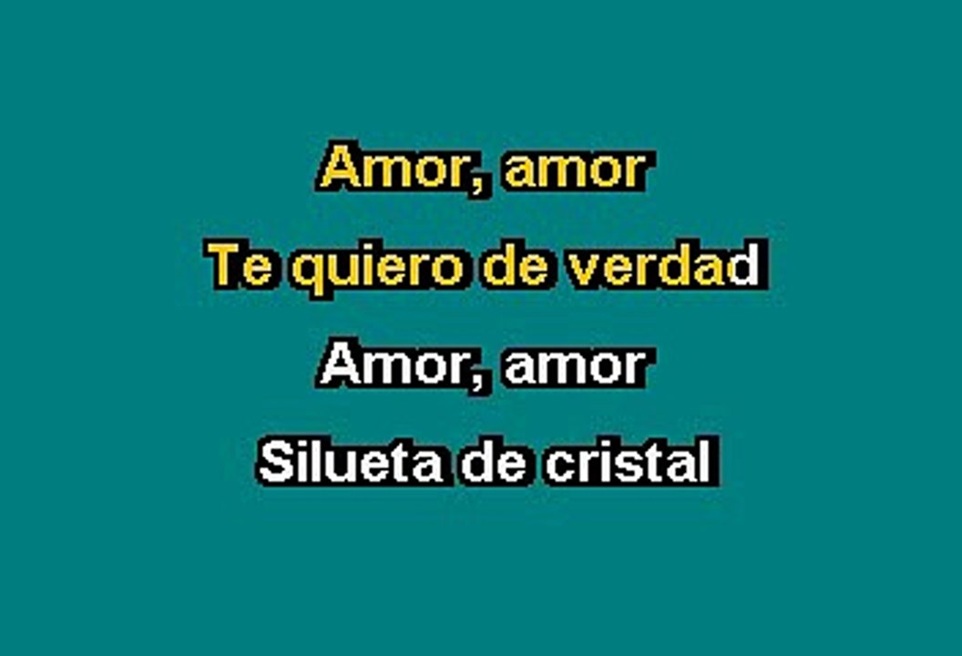 K Paz de la Sierra - Silueta de cristal (Karaoke con voz guia)