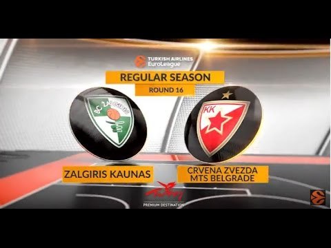 Highlights: Zalgiris Kaunas-Crvena Zvezda mts Belgrade