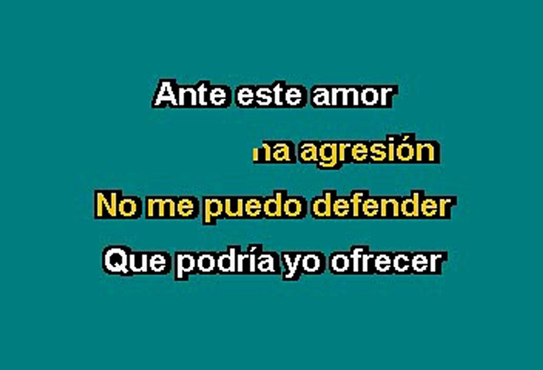 Manuel Mijares - Que puedo hacer yo con tanto amor (Karaoke)