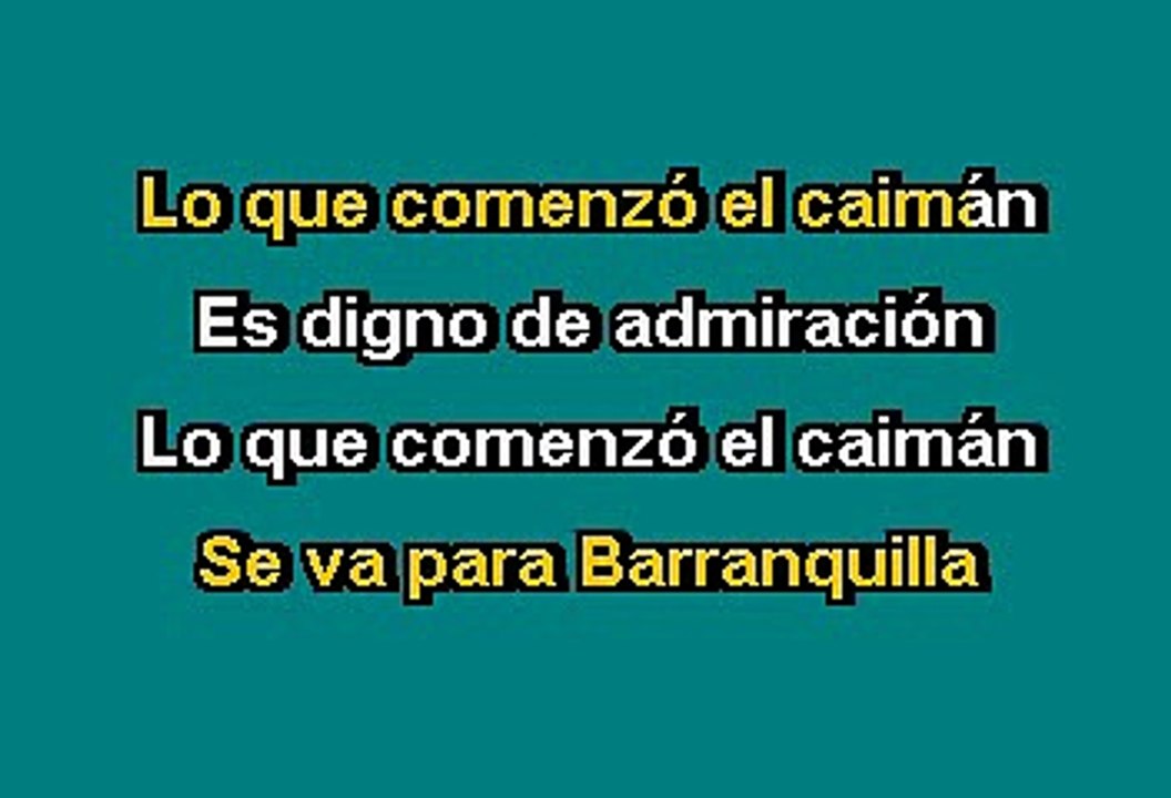 Mike Laure - El caimán (Karaoke)