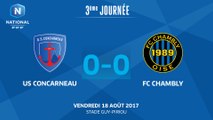 J3 : US Concarneau - FC Chambly (0-0), le résumé