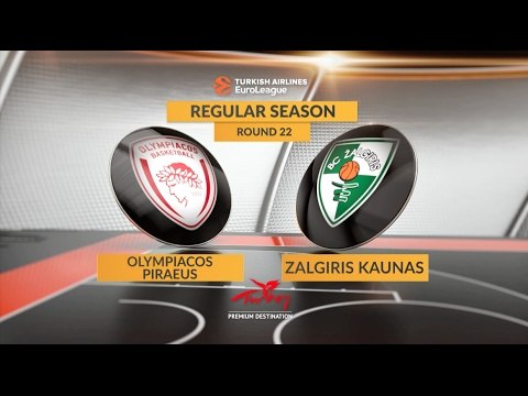 Highlights: Olympiacos Piraeus-Zalgiris Kaunas