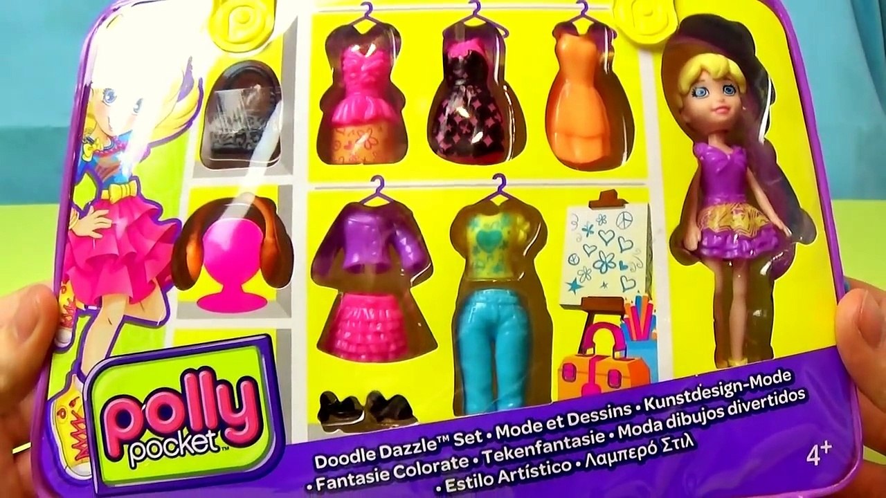 Et Cendrillon vêtements éblouir griffonnage gelé poche Ensemble déballage avec Polly disney anna mag