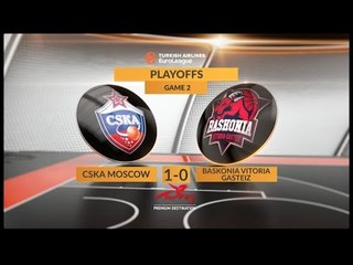 Highlights: CSKA Moscow-Baskonia Vitoria Gasteiz, Game 2