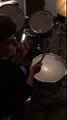 10 year old drummer Hudson trying out his new Zak Starkey signature sticks