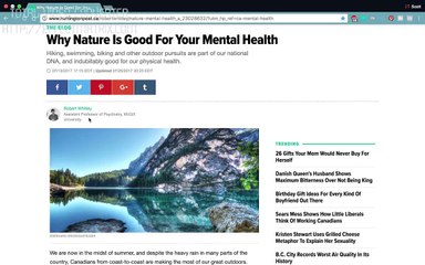 Is Nature Good for Mental Health?