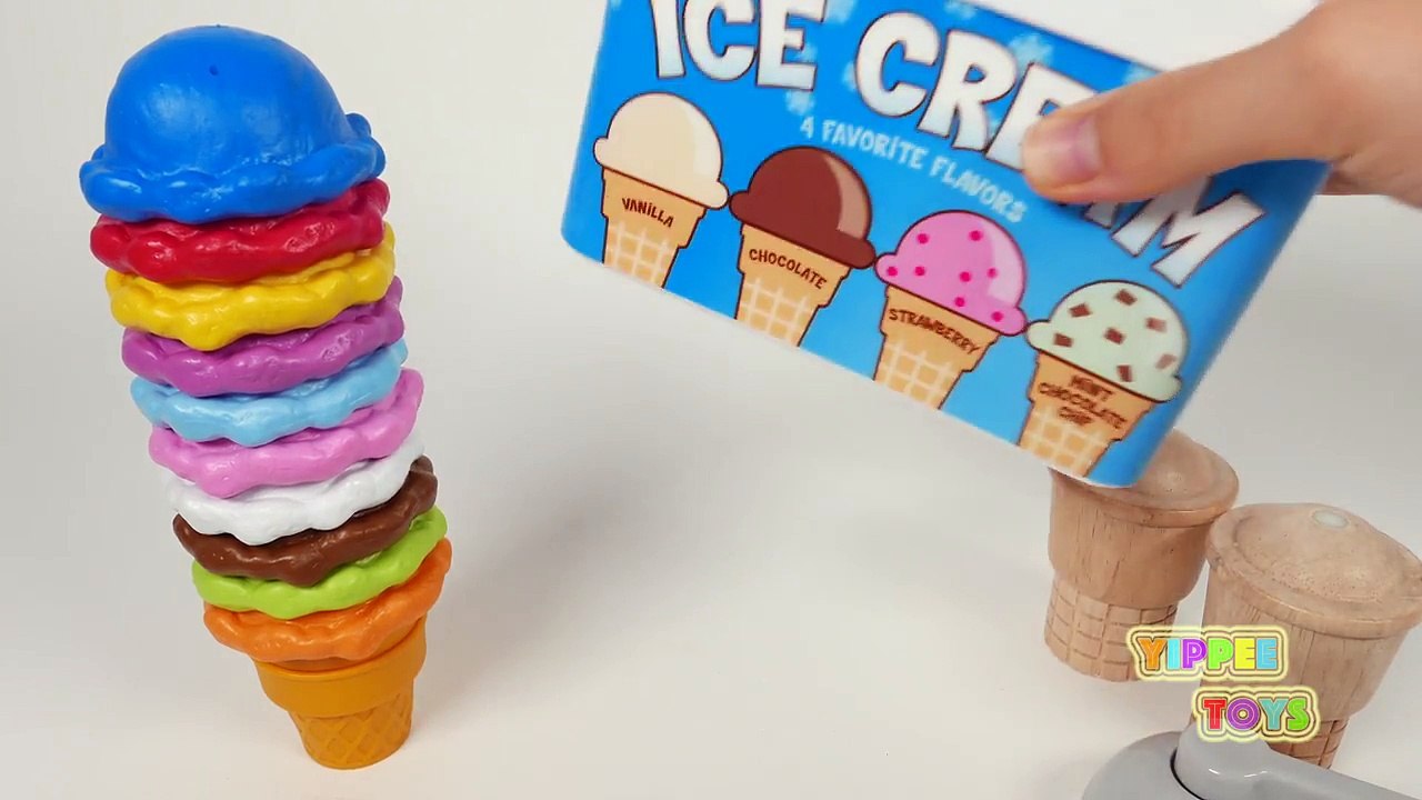 Ice Cream Playset for Children Learn Colors for Babies and Toddlers