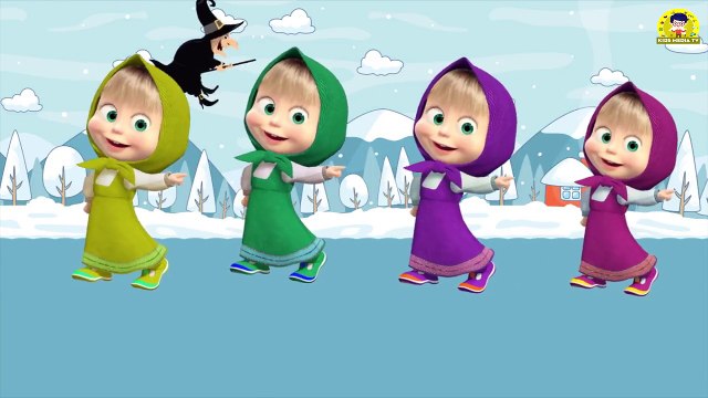 Wrong Shoes Colors Masha Bear Finger Family Song Learn Colors For Kids