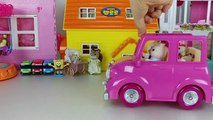 Baby Doll Camping car trailer and Surprise eggs toys picnic play 아기인형 캠핑 자동차 서프라이즈 에그 뽀로로 장난감 소풍놀이-R12iAzTDGRA