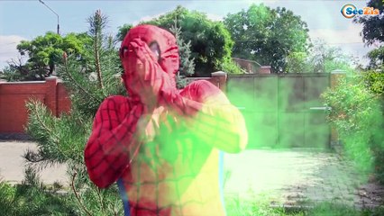 Superhero Real Spiderman & Frozen Elsa & Hulk vs Zombie! ZOMBIE ATTACK