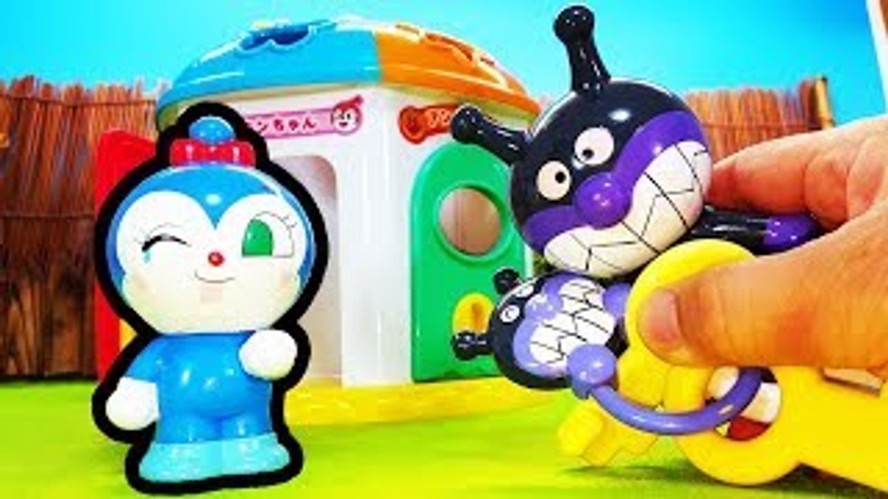 アンパンマン アニメ おもちゃ コキンちゃんを助けよう❤ かぎパズル バイキンマンのいたずら animation Anpanman Toy