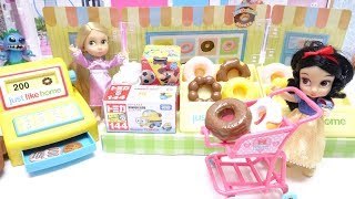 Disney Princesses Baby Dolls Rapunzel Barbie Sweet Shopping Morning Routine