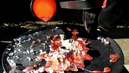 Molten Copper vs A Crystal Diamond