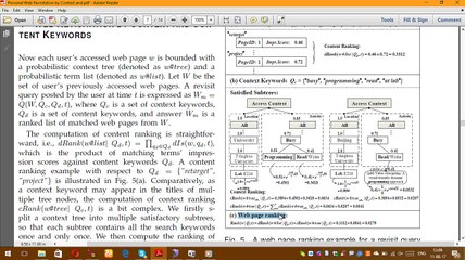 Personal Web Revisitation by Context and Content Keywords with Relevance Feedback