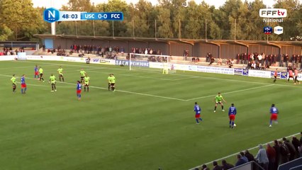 Coup franc suivi d'une frappe de Gegousse