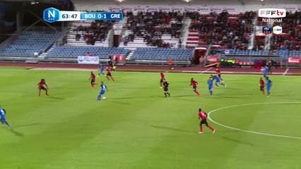 Le ballon qui a finit rentrer dans le but boulonnais !