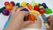 Play Fruits and Vegetables Playset Learn Colors with Cutting Pretend Food for Kids--8H5aIjFMFQ