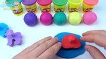 Learn Colors Play Doh Ice Cream Cone Modelling Clay Animal Molds Fun and Creative for Kids