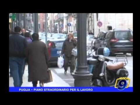 PUGLIA | Piano straordinario per il lavoro