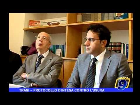 TRANI Protocollo d'intesa contro l'usura
